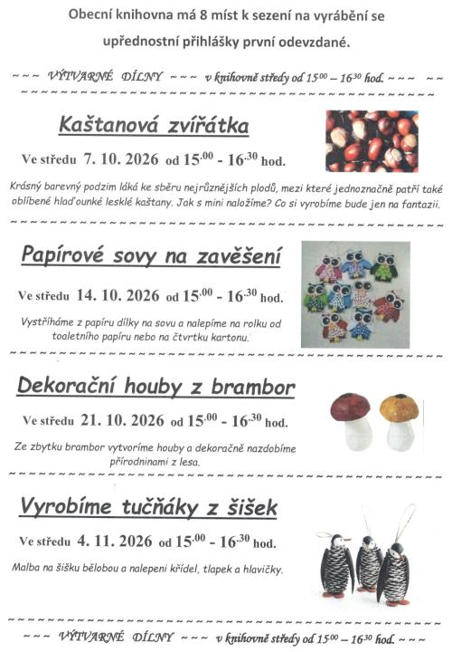 vyrábění v knihovně